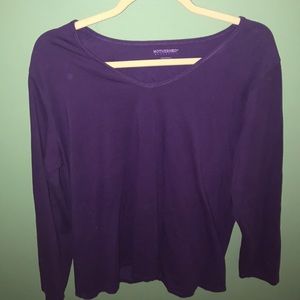 Long sleeve maternity shirt.   Cotton & Spandex